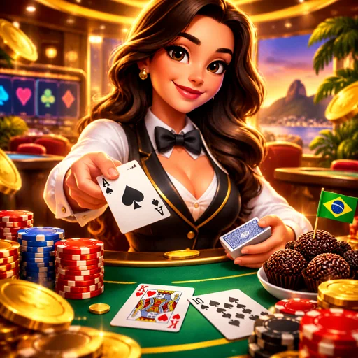 Mesa de blackjack ao vivo com limite alto reservada a níveis superiores